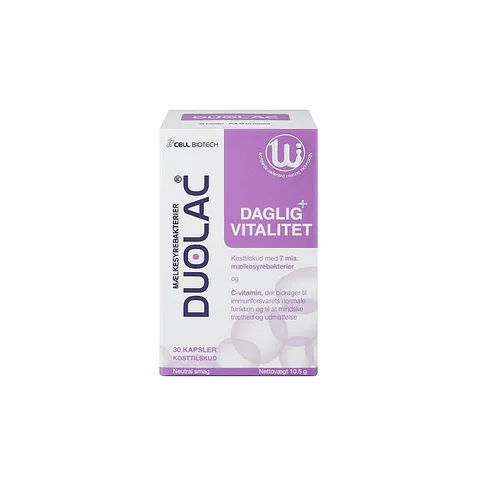 Duolac Daglig+ Vitalitet, 30 kapsler