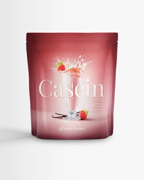 Body Science Casein Strawberry Vanilla Milkshake, 750 g