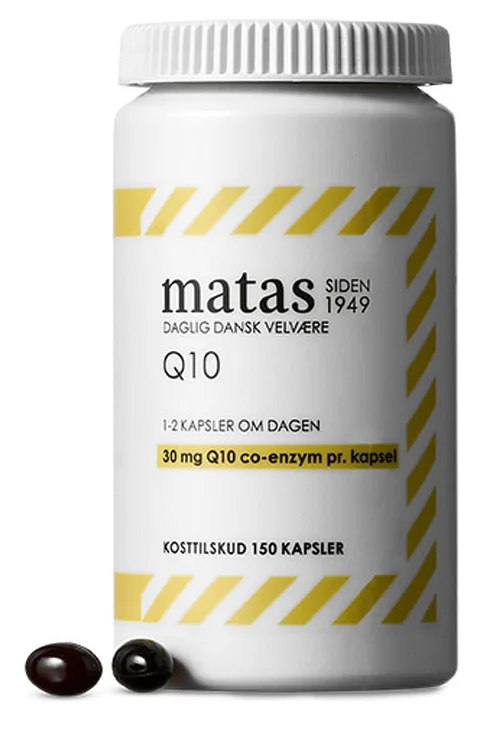 Matas Striber Q10 Co-enzym 30 mg, 120 kapsler