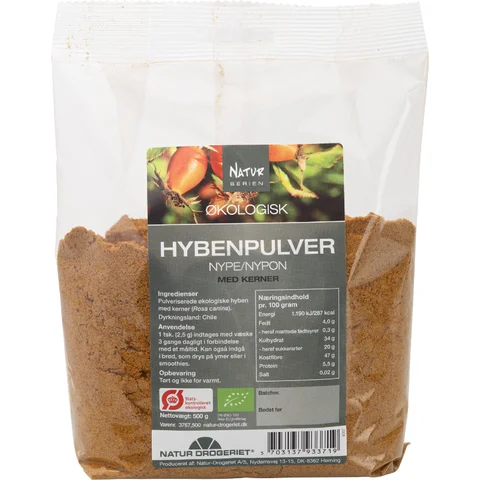 Natur-Drogeriet Hyben pulver med frø Ø, 500 g