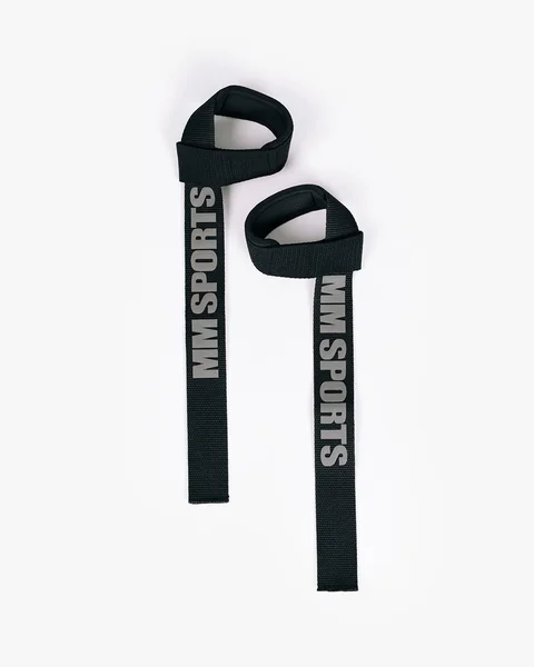 MM Sports Lifting Straps 3D Silicone Black